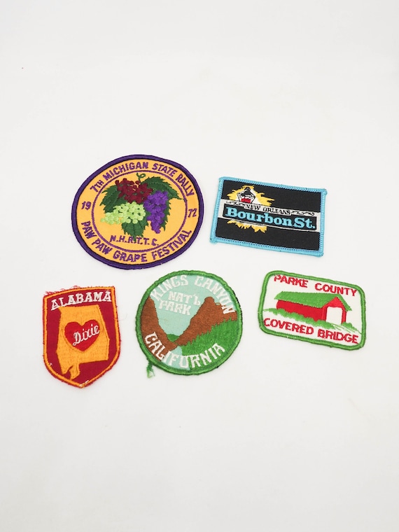 Mix Lot of Patches - Vintage Misc Patches - Alaba… - image 1