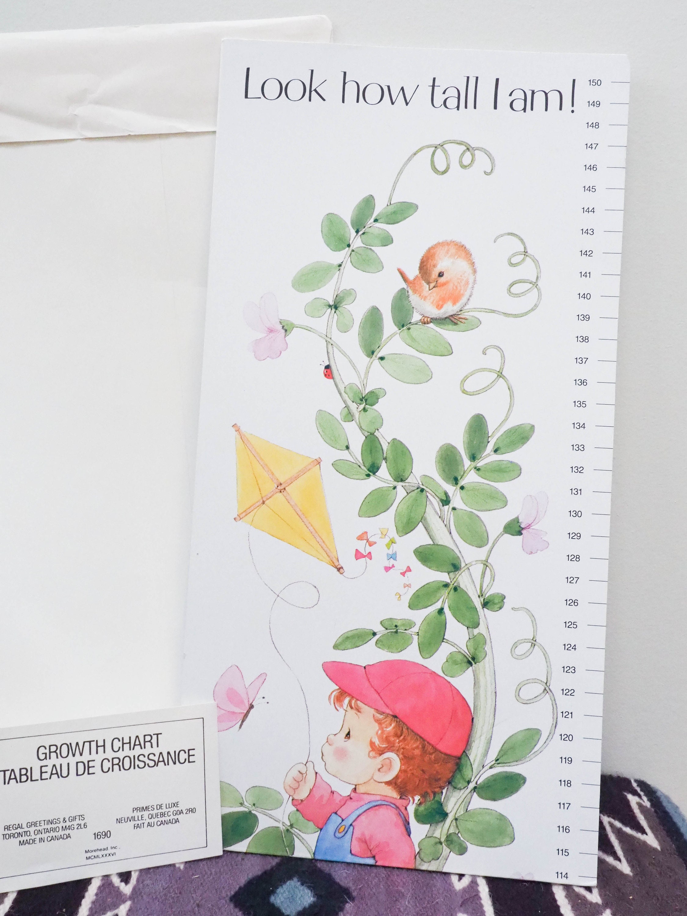 80s Child Wall Growth Chart Regal Growth Chart Vintage Etsy Canada