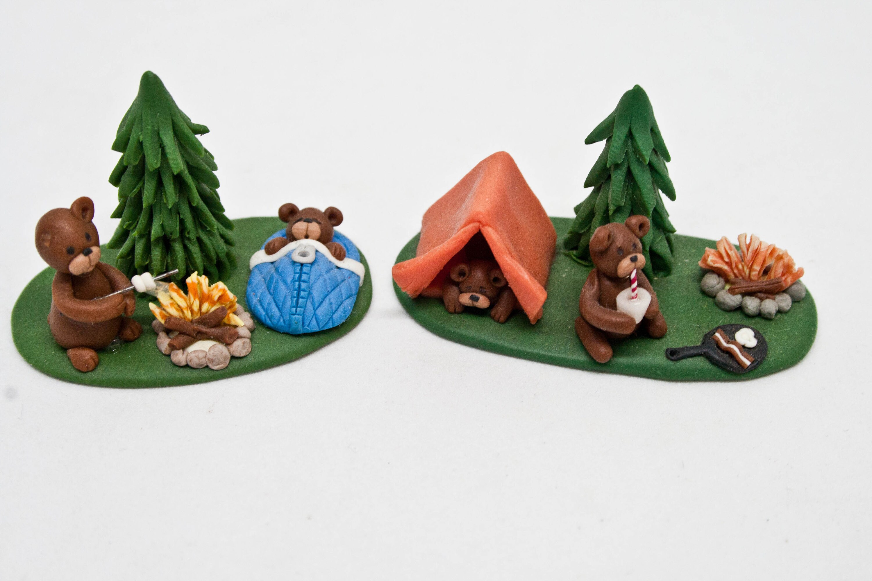 Camping Miniature Figurines YOUR CHOICE 90s Miniatures Etsy