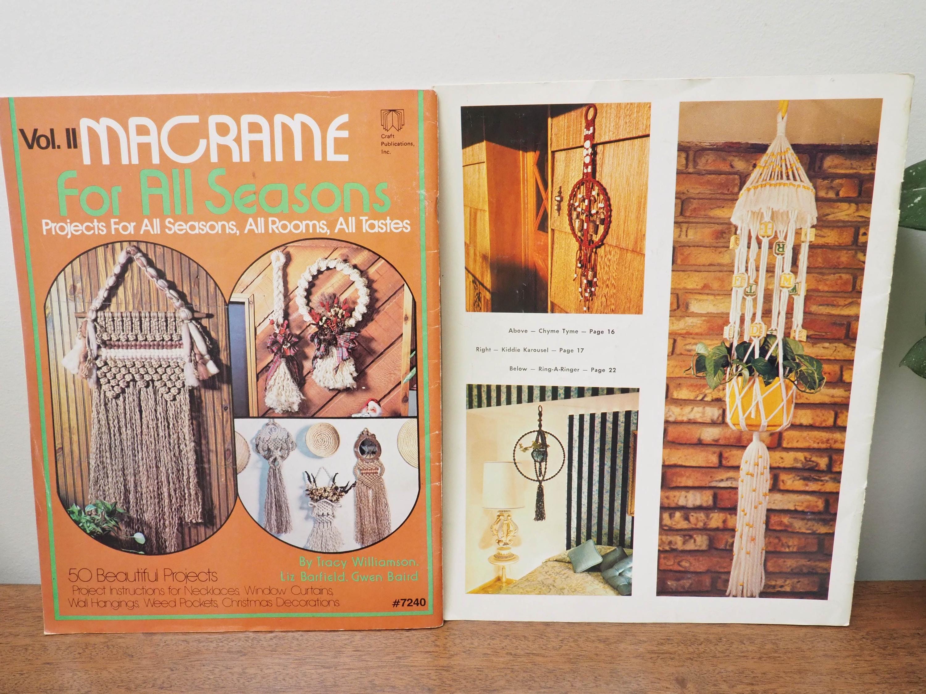 Macrame How to Pattern Books X4 - Techniques and Projects - 70s DIY ...