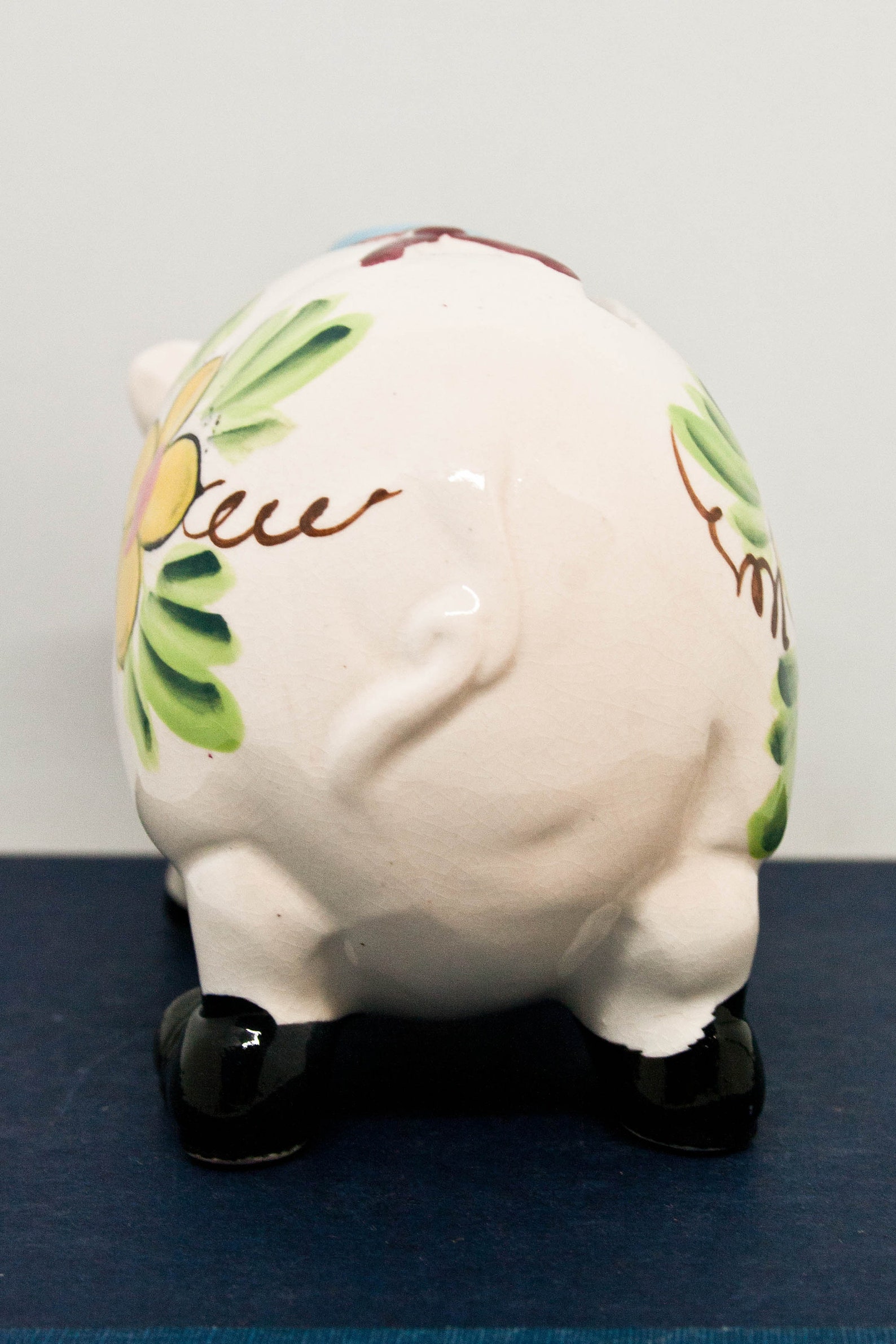 Ceramic Pig Coin Bank Decorative Japan Piggy Bank 70s Etsy
