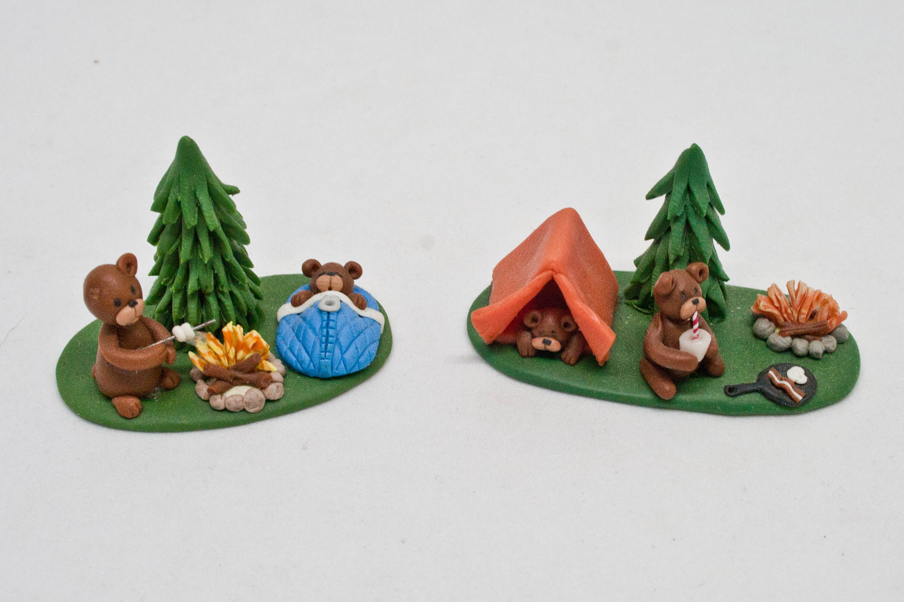 Camping Miniature Figurines YOUR CHOICE 90s Miniatures Etsy