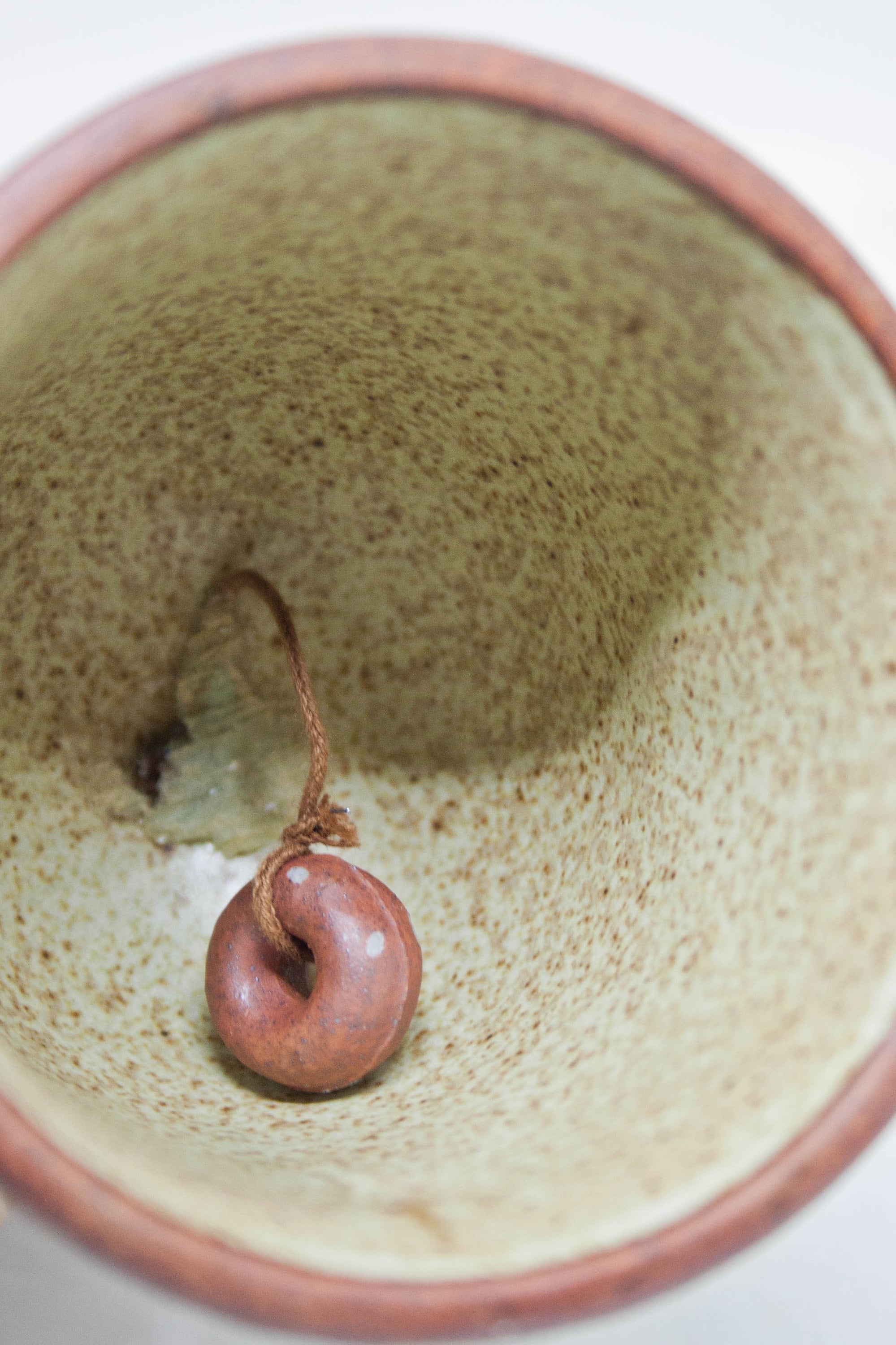 Vintage Giftcraft Japan Stoneware Elephant Bell: 70s Farmhouse