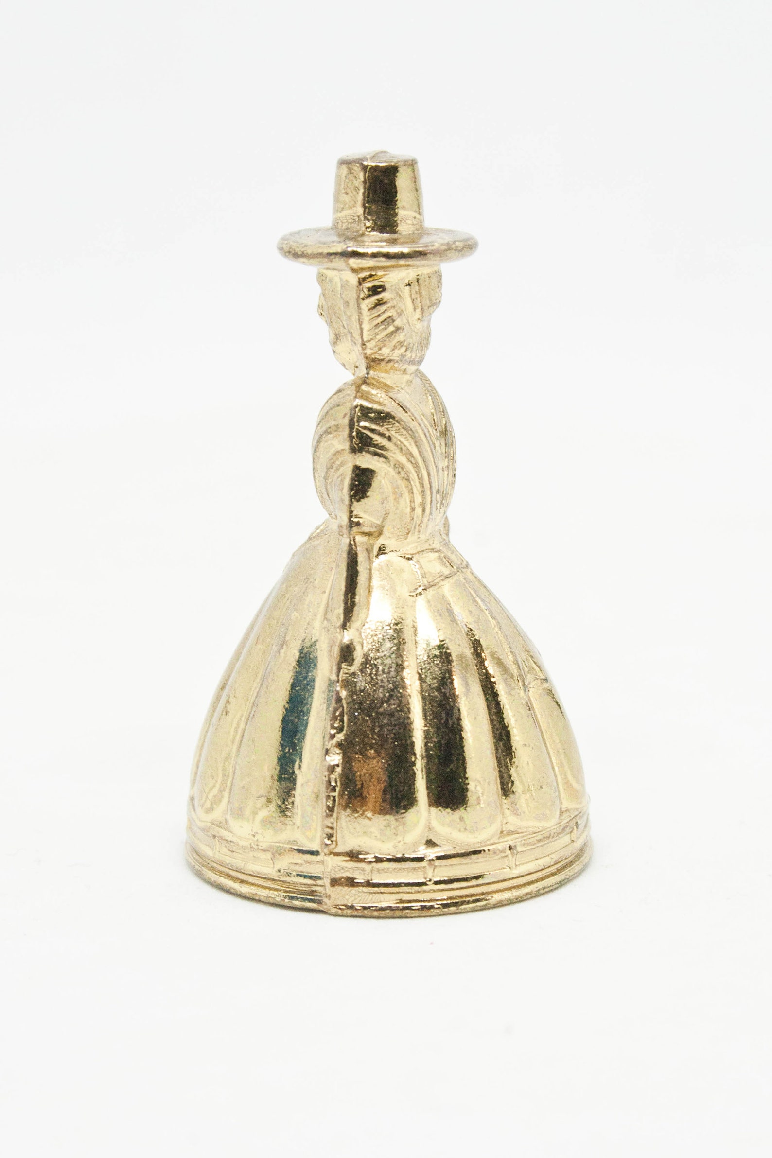 Brass Lady Bell Vtg Brass Bell Antique Brass Figurine Etsy Canada