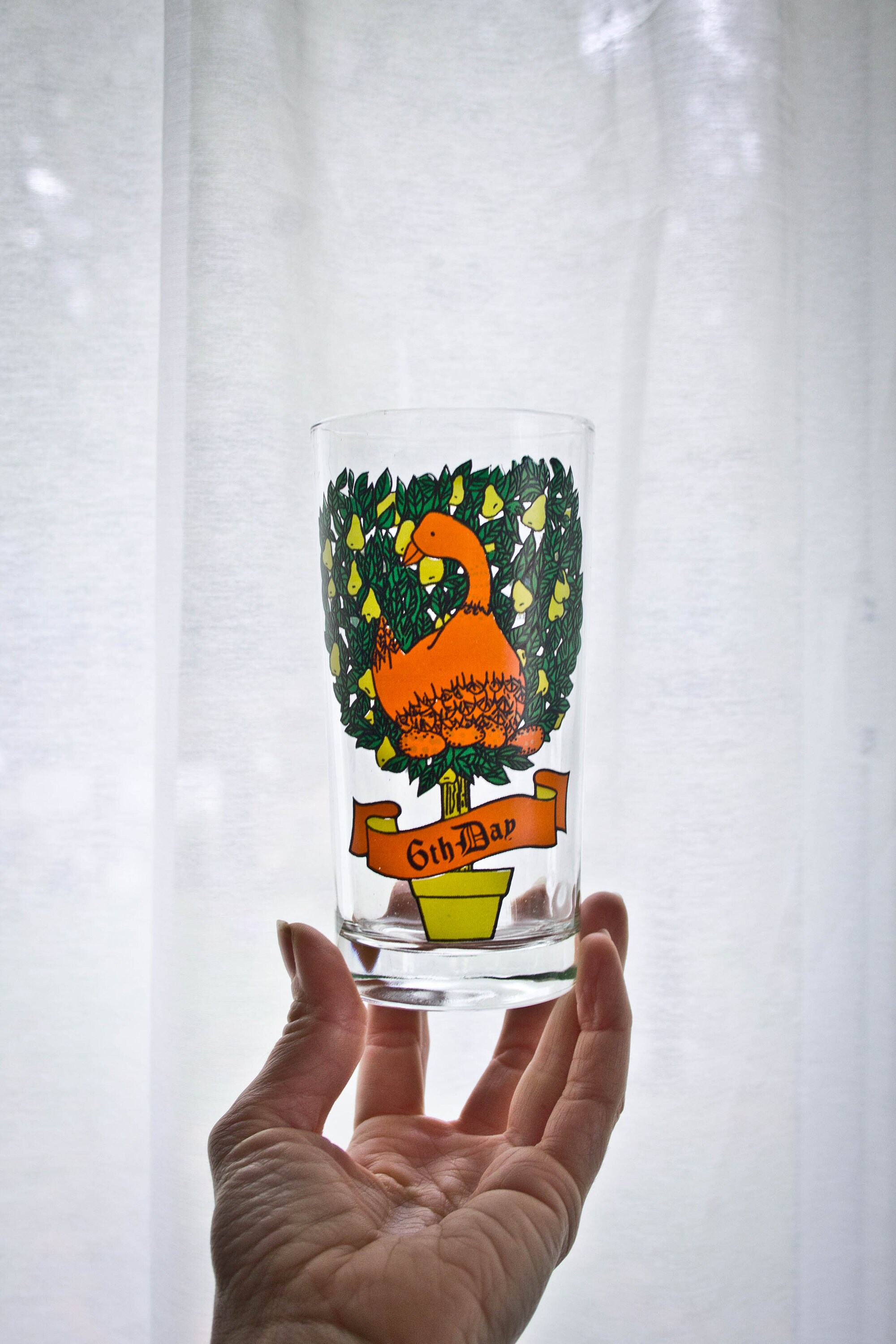 12 Days of Christmas Glass Xmas Glassware 1 6 7 Single Etsy