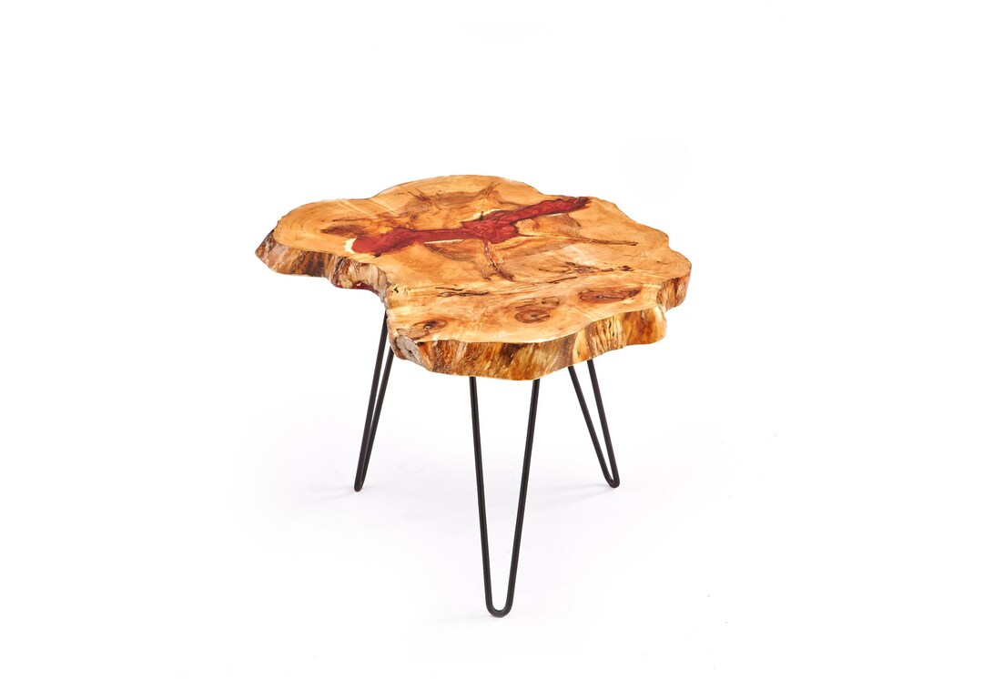 Live Edge Resinvoid End Tables Etsy