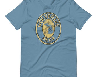 Wolverine Beer Tee - Camiseta de cerveja Michigan - cerveja - wolverines