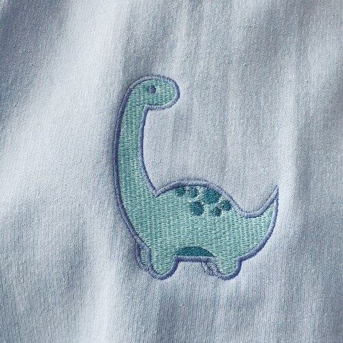 Embroidered Dinosaur Sweatshirt Dino Family Crewneck Cute - Etsy