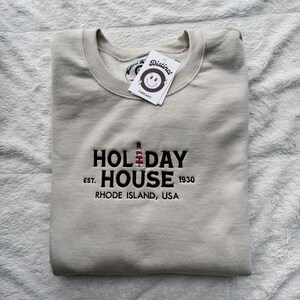 Holiday House Embroidered Crewneck Sweatshirt