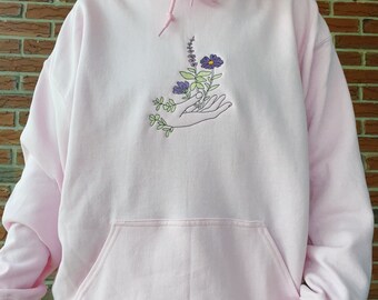 [GRAVER]★FLOWER DOT EMBROIDERY HOODIE MUSINSA | GRAVER [UNISEX] Flower Dot Embroidery Knit Stripe