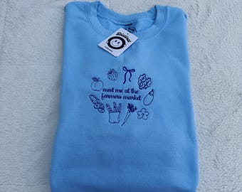 Farmers Market Embroidered Crewneck Sweatshirt