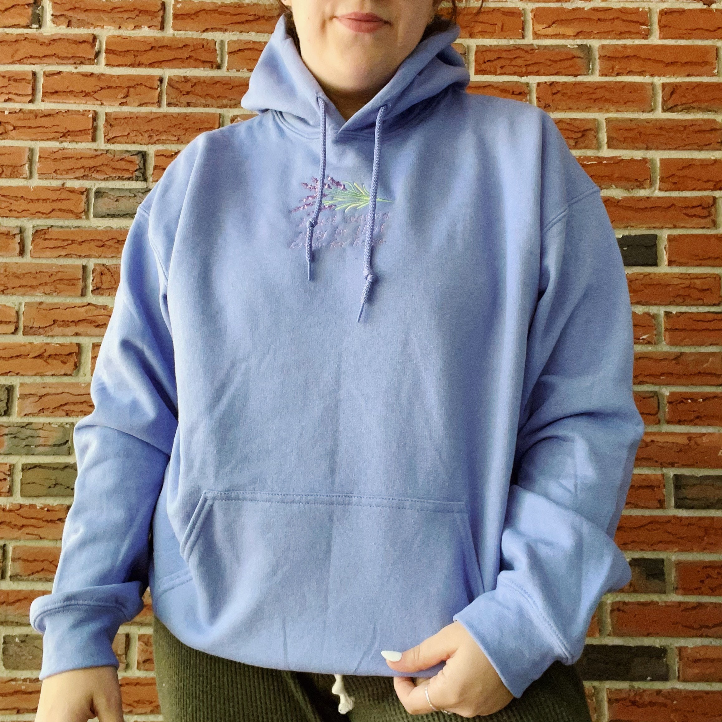 Shadow Hill men's baby blue hoodie size M.