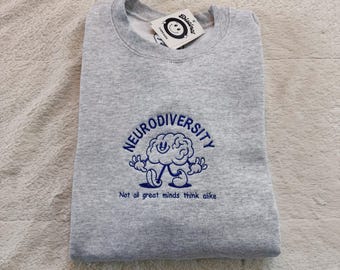 Neurodiversity Embroidered Crewneck Sweatshirt