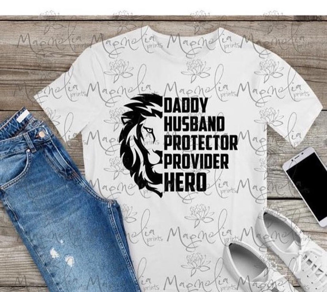 Father's Day Tee/ Daddy Husband Protector Provider Hero / Soft Tee ...