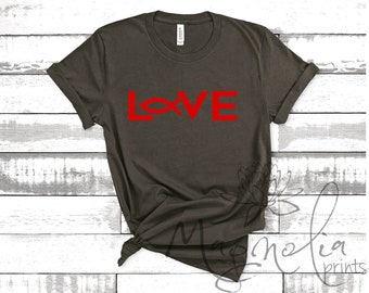 LOVE / Christian / BELLA+CANVAS ® Camiseta de manga corta de jersey unisex