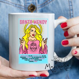 Wendy team Mug / Wendy Guevara Mug / Santa wendy / Latina gift / Mexican Mug, Mexican gift / taza vieeeja / no soportas panzona / funny gift