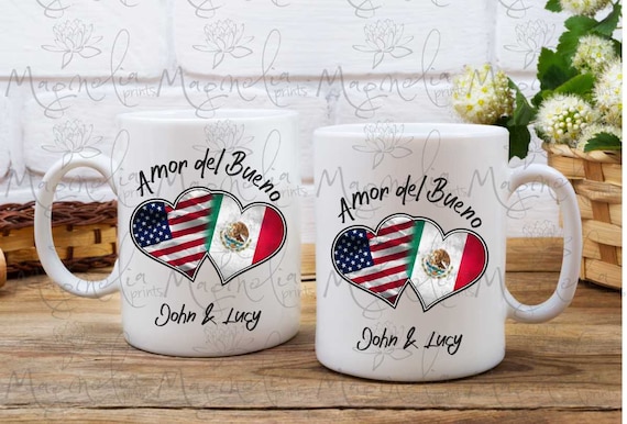 Ceramic mug / Amor del bueno / custom / love / custom coffee mug /  valentine's day/