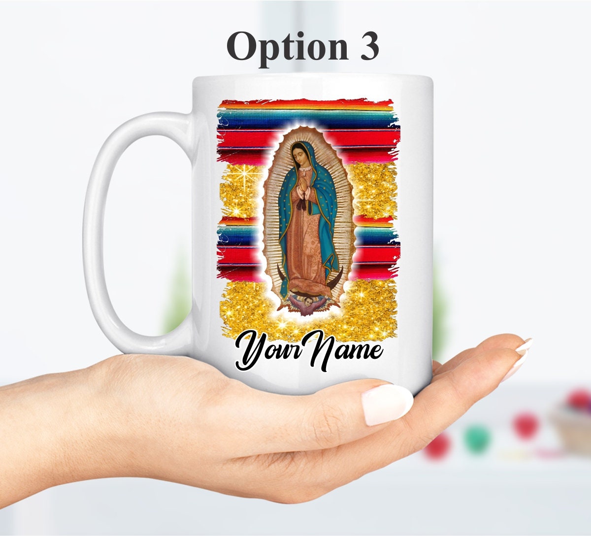 Religion Mug 15oz Coffee Mug 15 Oz Magic Mug Our Lady of Guadalupe Mug  Thankful Mug Virgen De Guadalupe Mug La Guadalupana Mugs 