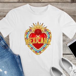 Mexicana De Corazon Tshirt Original Design Mexican By Heart Mexicana De Corazon Tshirt Original Design Mexican By Heart