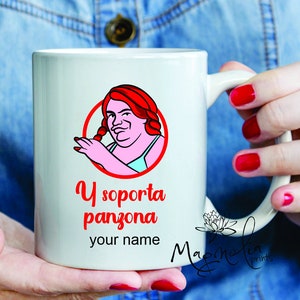 Wendy team Mug / Wendy Guevara Mug / Taza Latina / Mexican Mug, Mexican gift / taza vieeeja la casa de los famosos / soporta panzona