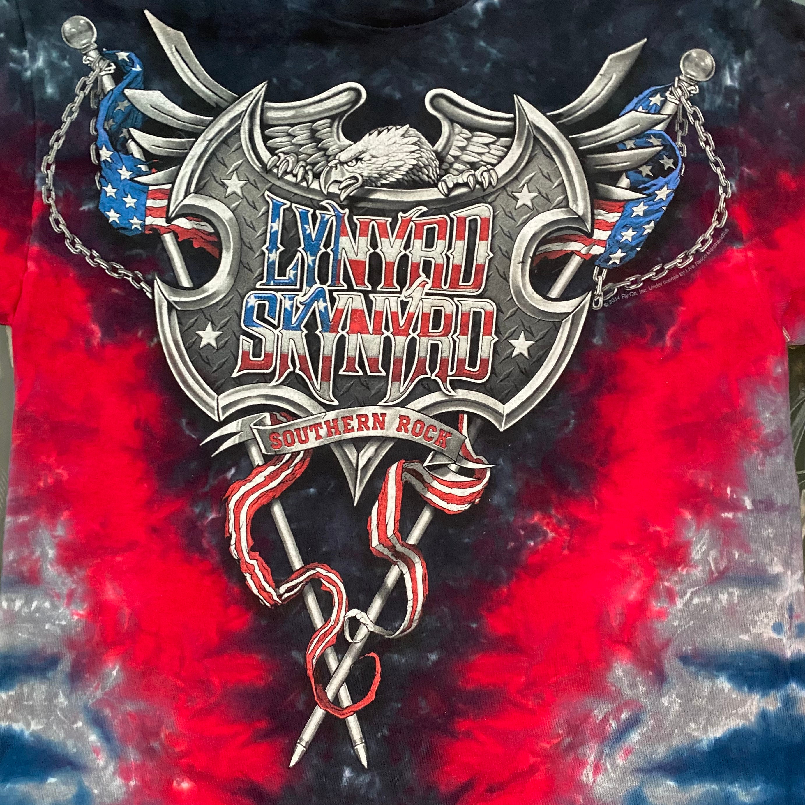 lynyrd skynyrd t shirt tie dye