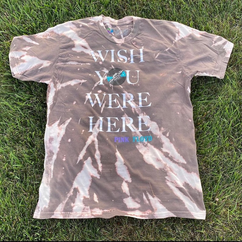 Spiral Bleach Pink Floyd Tee