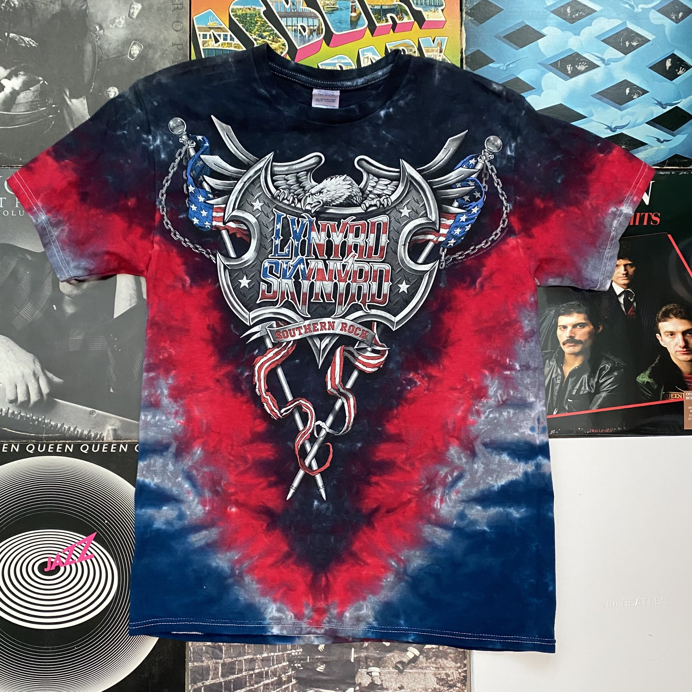 lynyrd skynyrd t shirt tie dye