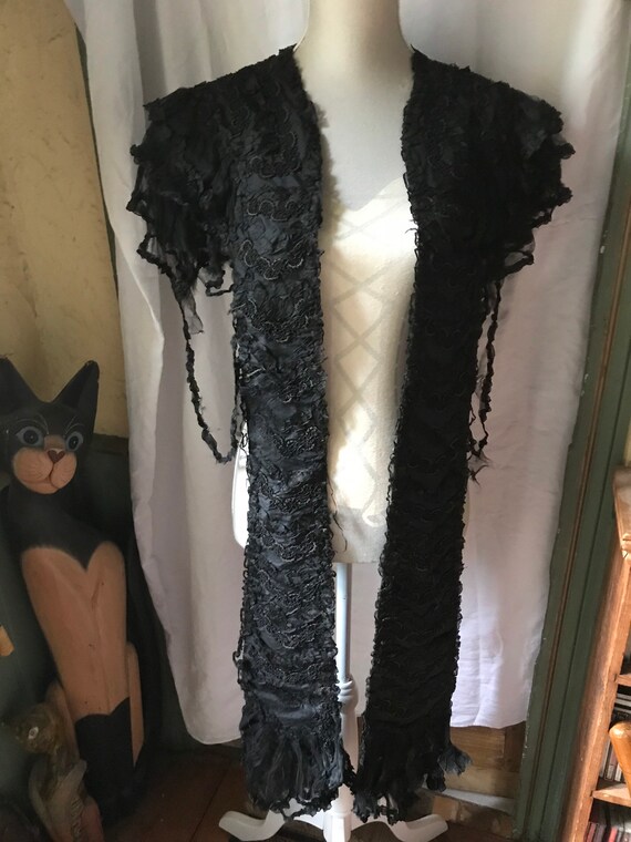 A beautiful antique Victorian mourning funeral sha