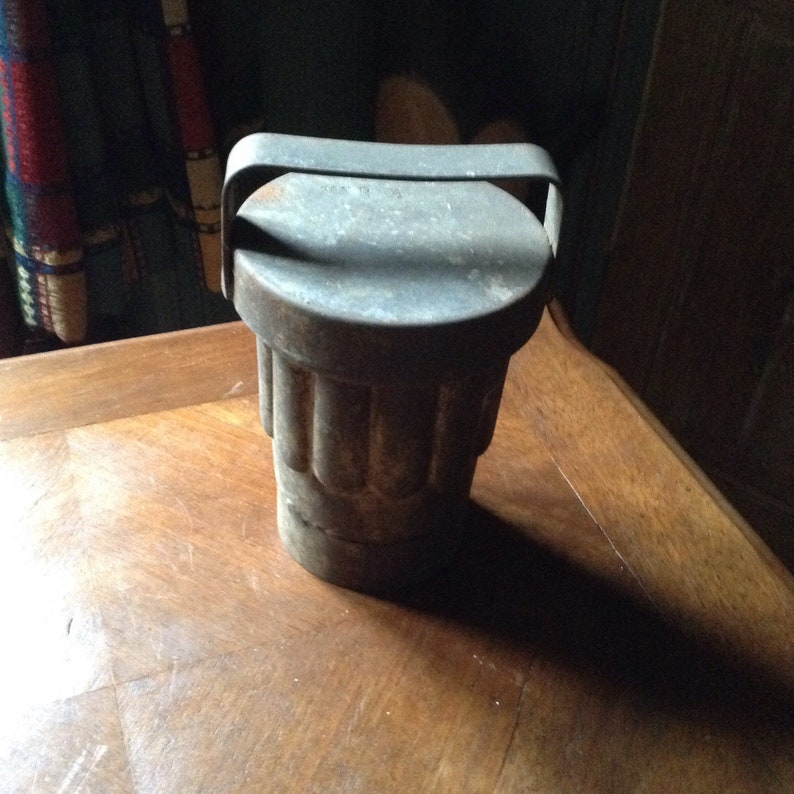 An antique vintage French ice cream jelly mould.