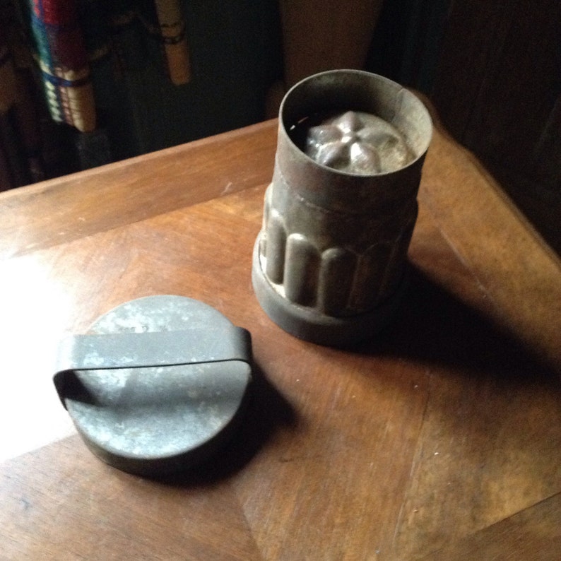 An antique vintage French ice cream jelly mould.