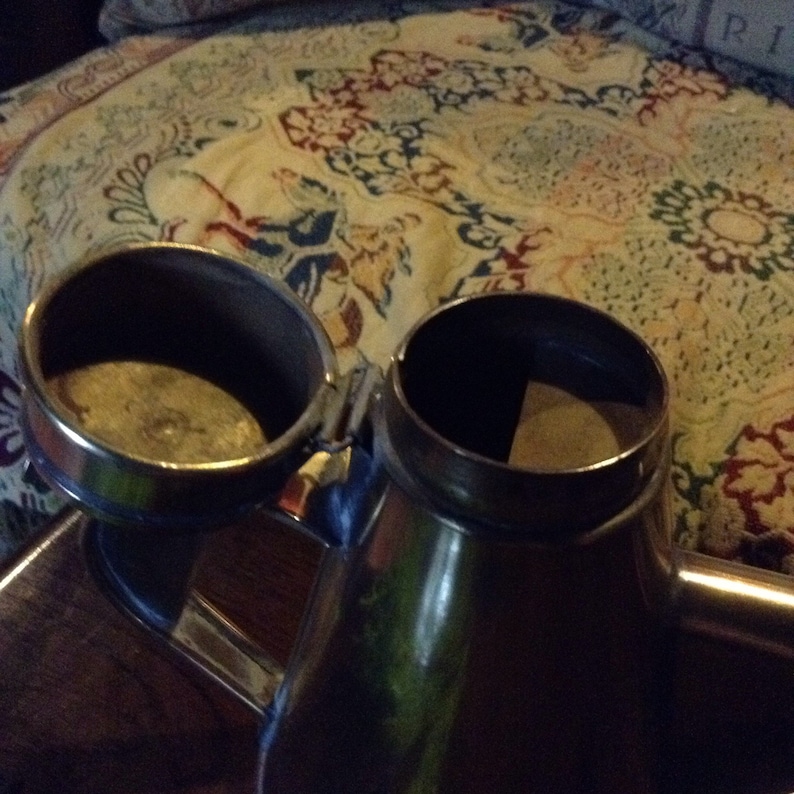 A beautiful vintage antique French brass olive oil vinegar jug.