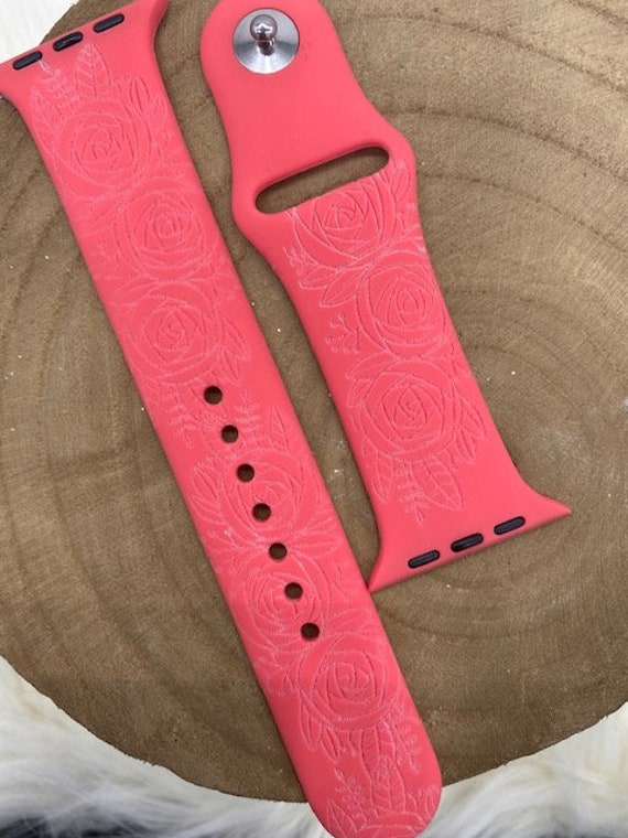 Rose Watch Band Floral Watch Band Etsy