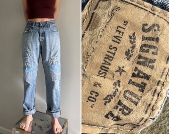 Vintage 550 Levis Jeans | Levis 550 Boyfriend-Jeans mit weitem Bein und hoher Taille und entspannter Passform