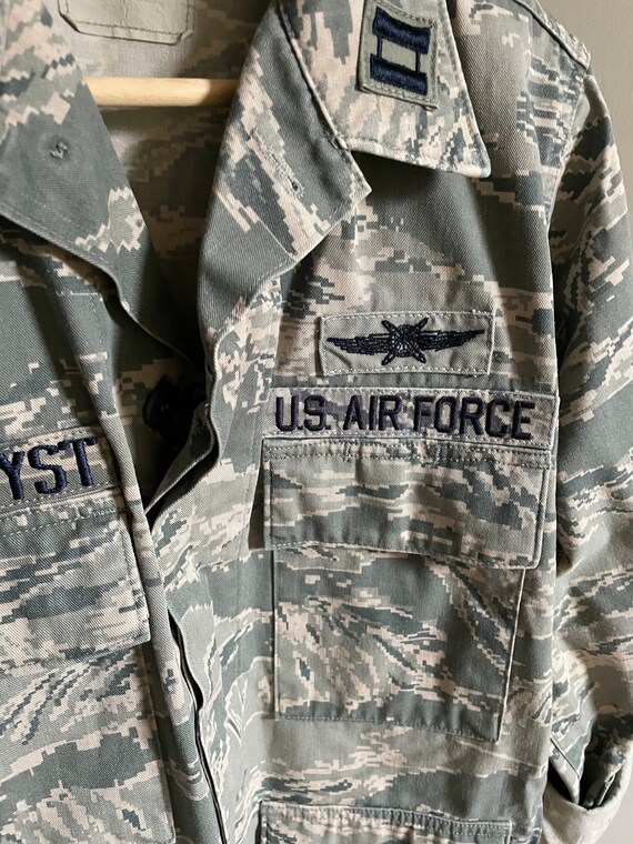 VTG Army Camo Jacket, US airforce military digita… - image 4