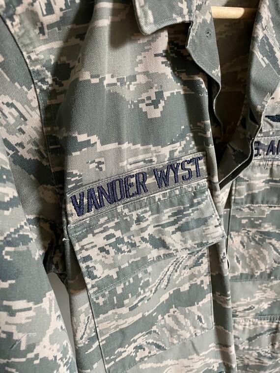 VTG Army Camo Jacket, US airforce military digita… - image 5