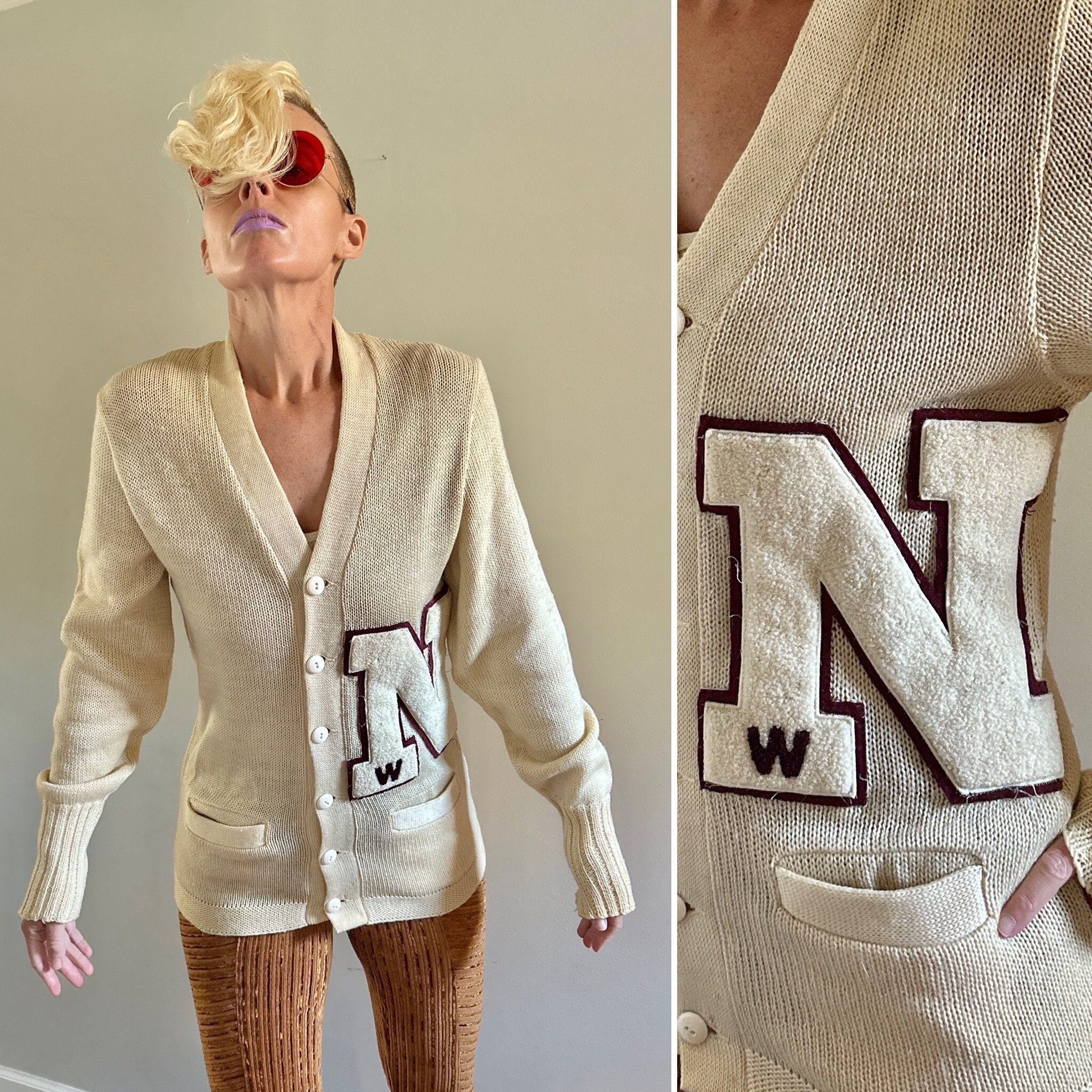 1950s Letter Sweater - Etsy