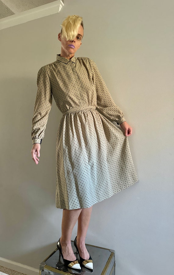 Vintage 70s Puff sleeve Dress |Gunne Sax style dr… - image 5