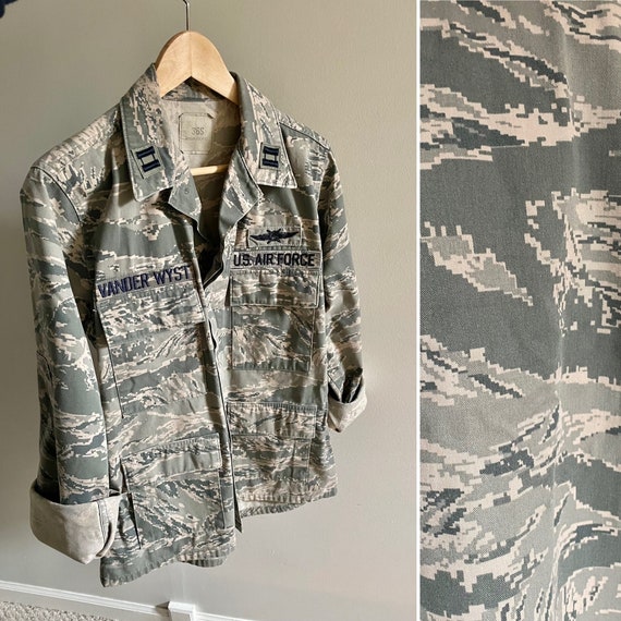 VTG Army Camo Jacket, US airforce military digita… - image 1