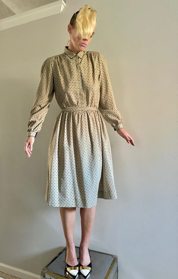 Vintage 70s Puff sleeve Dress |Gunne Sax style dr… - image 6