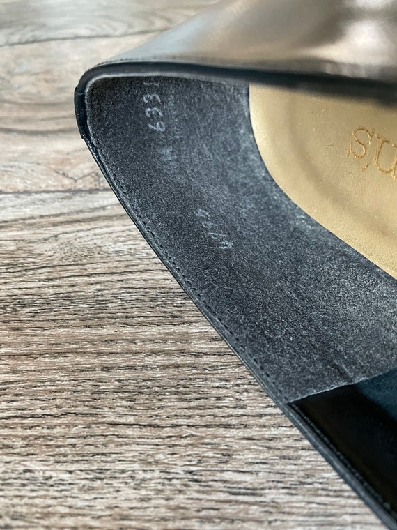 90’s Gold Prism Block Heels Shoes
