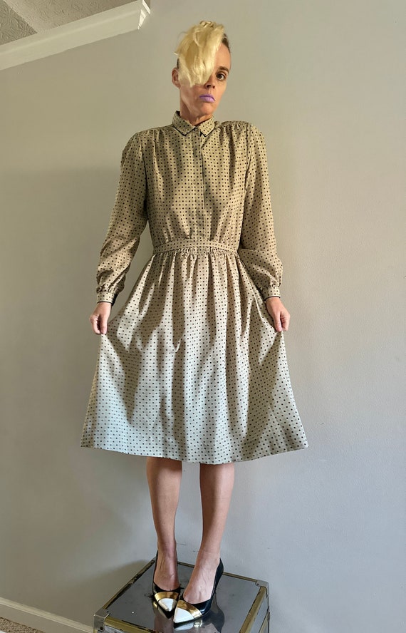 Vintage 70s Puff sleeve Dress |Gunne Sax style dr… - image 7