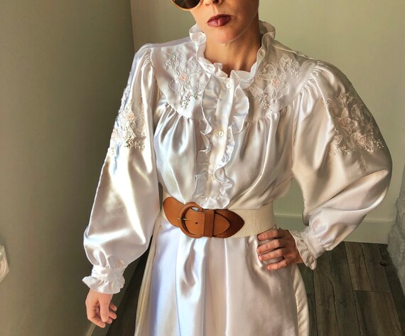 Vintage Puff Sleeve Edwardian Dress| Vintage Victo