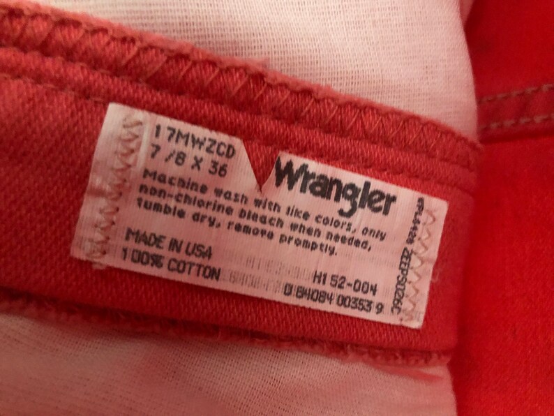 70s High Waisted Coral Wranglers 27W x 25L