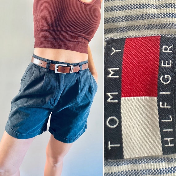 vintage Tommy Hilfiger High Waisted Mom Shorts| pl