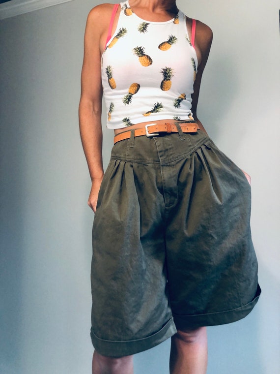80s high waisted Bermuda Mom Shorts| Vintage Jorda