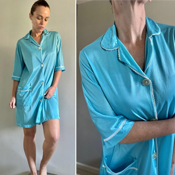 Vintage Nylon night gown | 70s USA MADE Night Gown