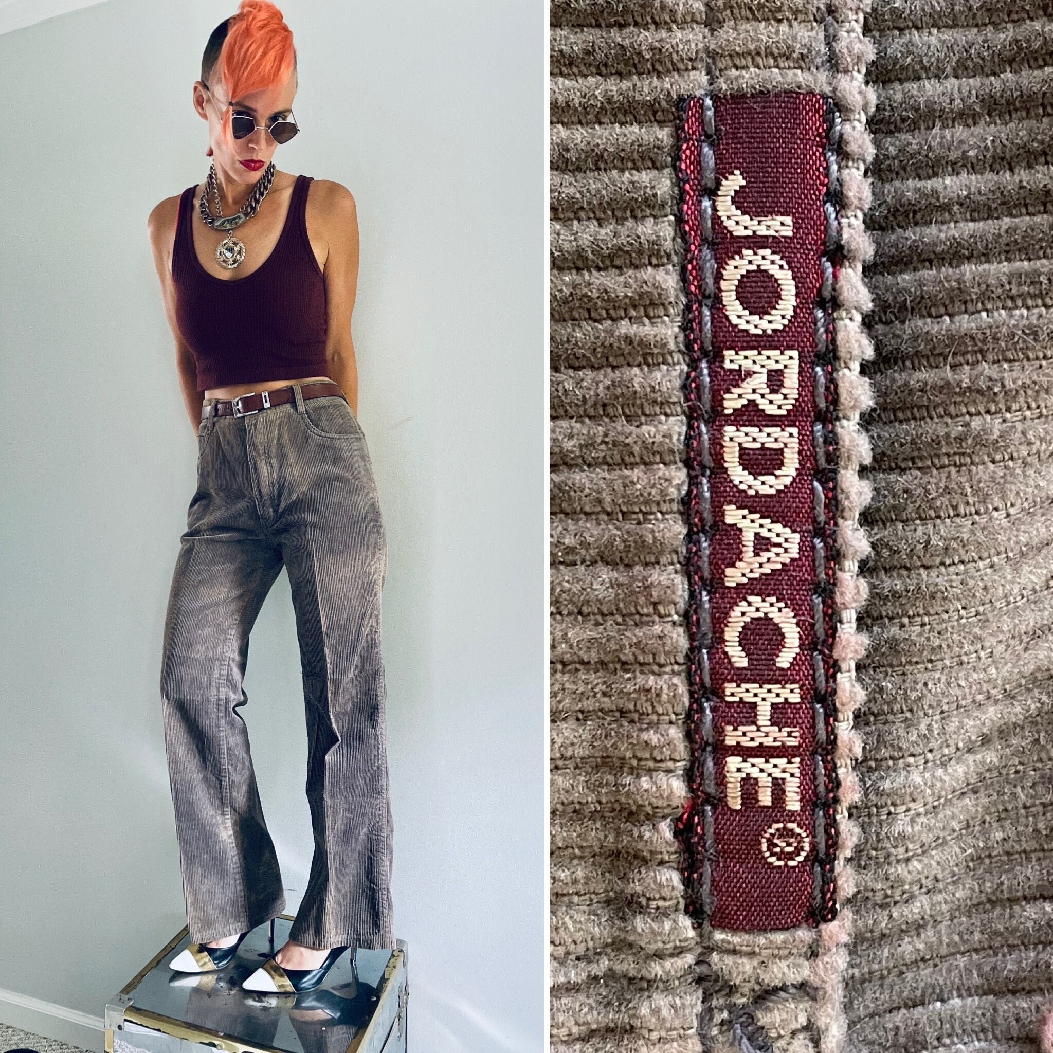 Rare Vintage 70s Jordache Corduroy 