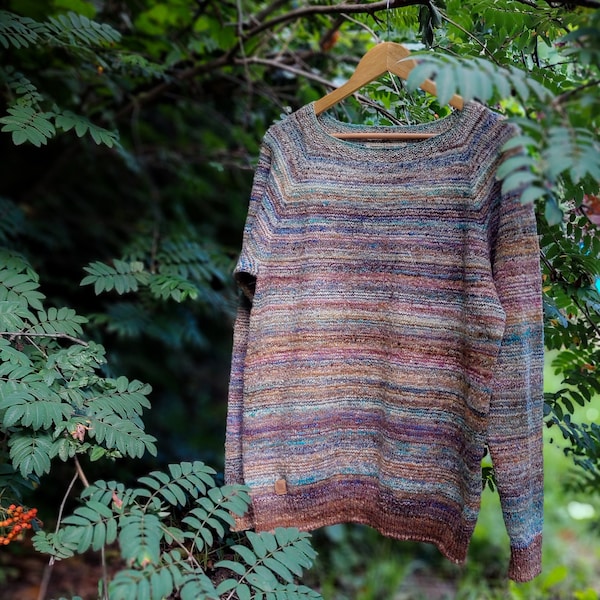 Slow #2 - Mens Sweater Handknit with Handspun Merino