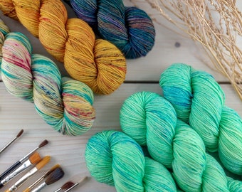 VERDI  Hand Dyed Merino Yarn Set, 600g