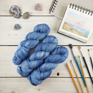 SATIN... Przędza Merino/Jedwab barwiona ręcznie, Fingering, Superwash